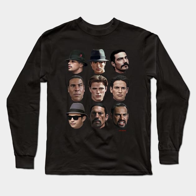 Blood In Blood Out Long Sleeve T-Shirt by Art Simpson